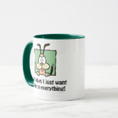 Mug Humour idiot de pipi de chien (Devant gauche)