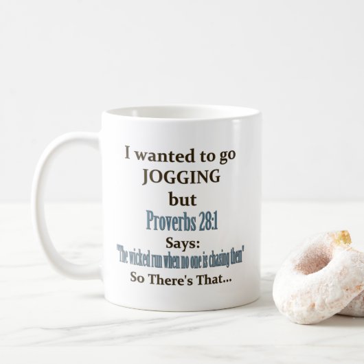 Mug Humour Jogging (Avec donut)