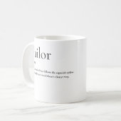 Mug Humour nautique : la vraie définition du marin (Devant gauche)