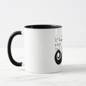 Mug Humour Noir Drôle Je Moustache (Gauche)