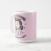 Mug Humour rétro des Assassins du bon matin ayant écho (Devant gauche)
