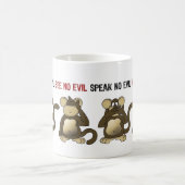 Mug Humour sage de 4 singes (Centre)