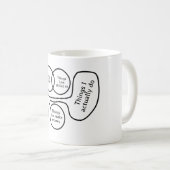 Mug Humour sarcastique Diagramme de Venn (Devant droit)