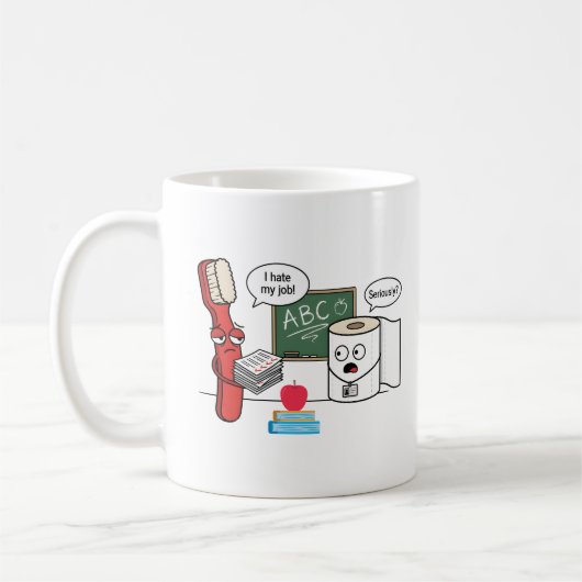 Mug Humour sarcastique Graphique enseignant Drôle Sass (Gauche)