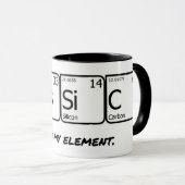 Mug Humour scientifique Style intelligent Prof de labo (Devant droit)