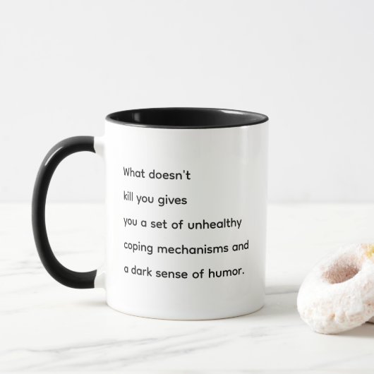 Mug Humour sombre (Avec donut)