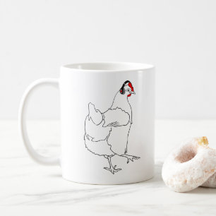 Mug Humour végétalien d'art animal drôle libre de