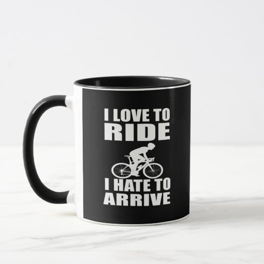 Mug Humour VTT - Citation de cyclisme - Cyclisme drôle (Gauche)