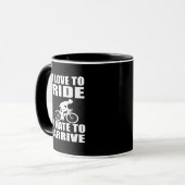 Mug Humour VTT - Citation de cyclisme - Cyclisme drôle (Devant gauche)