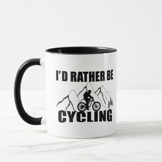 Mug Humour VTT - Cyclisme drôle (Gauche)