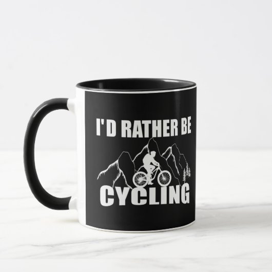 Mug Humour VTT - Cyclisme Drôle (Gauche)