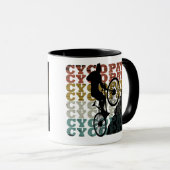 Mug Humour VTT - Cyclisme Drôle - Cycopathe (Devant droit)