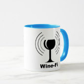 Mug Humour Wine-fi (Devant droit)