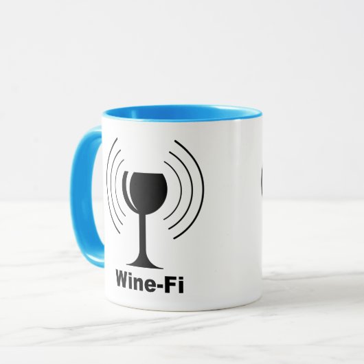 Mug Humour Wine-fi (Devant gauche)