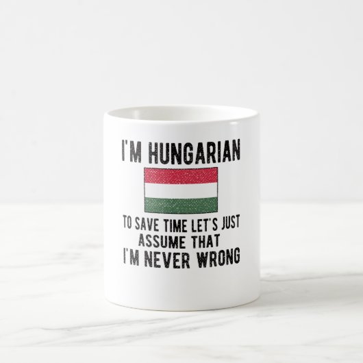 Mug Hungarian Heritage Hungary Roots Hungarian Flag (Centre)
