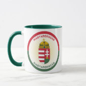 Mug Hungary Coat of Arms Circle Shape (Gauche)