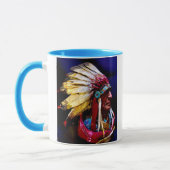 Mug "Hunkpapa" Chief original art (Gauche)