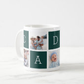 Mug Hunter Green | Custom Daddy 5 Photo Collage (Devant gauche)