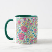 Mug Hunter Green Floral Motif arabe (Gauche)