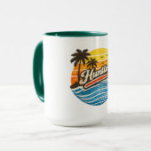 Mug Hunting Retro Sunset Design (Devant gauche)