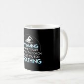 Mug Hurlements d'entraîneur de natation vous pour la (Devant droit)