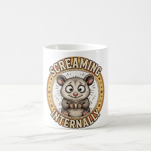 Mug Hurlements Internes – Opossum Drôle (Centre)