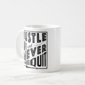 Mug Hurler Hustle Hit & Never Quit, GAA Jeux Gaelic (Devant gauche)