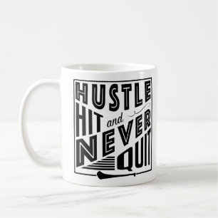 Mug Hurler Hustle Hit & Never Quit, GAA Jeux Gaelic