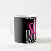 Mug Husband Of A Warrior Breast Cancer Awareness Suppo (Devant gauche)