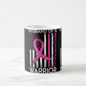Mug Husband Of A Warrior Breast Cancer Awareness Suppo (Centre)