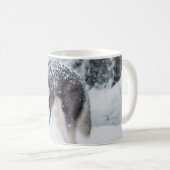 Mug Husky dans la neige (Devant droit)