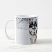 Mug Husky dans la neige (Gauche)