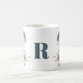 Mug Husky de Noël Monogramme Chien (Centre)