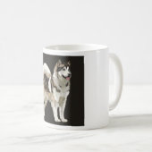 Mug Husky, Dessin de chien de fond Darm (Devant droit)