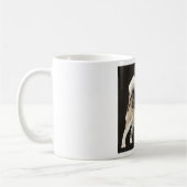 Mug Husky, Dessin de chien de fond Darm (Gauche)