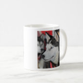 Mug Husky dog before a race (Devant droit)