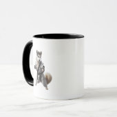Mug Husky Dog Jouer Karate, Champion de Karate Husky D (Devant gauche)