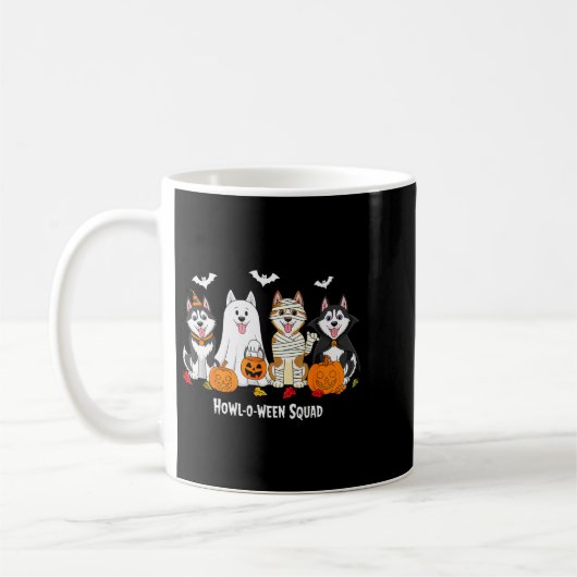 Mug Husky Halloween Howl O Ween Squad (Gauche)