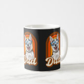 Mug Husky papa, papa chien, love huskies (Devant droit)