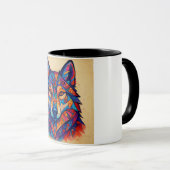 Mug Husky Personalized Wolf Sweatshirt (Devant droit)