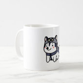 Mug Husky Pilot Amoureux des chiens Malamute (Devant gauche)