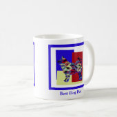 Mug Husky Siberian Chien Silhouette Fête des pères TRB (Devant droit)