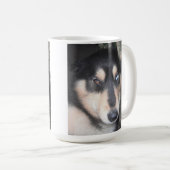Mug Husky Un Oeil Bleu Un Oeil Brown (Devant droit)