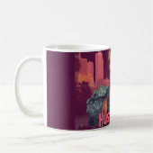 Mug Hustle Hard - Pitbull Chien avec de l'argent et Ci (Gauche)