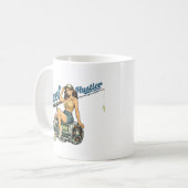 Mug Hustleur de pêche rétro Pin-Up | Poisson drôle (Devant gauche)