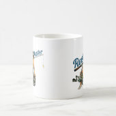 Mug Hustleur de pêche rétro Pin-Up | Poisson drôle (Centre)