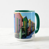 Mug Huttes colorées de plage (Devant droit)