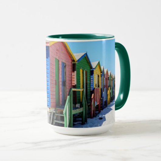 Mug Huttes colorées de plage (Devant droit)
