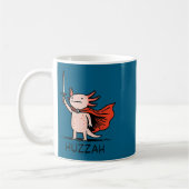 Mug Huzzah Axolotl Knight Funny Sword Meme Quote  (Gauche)