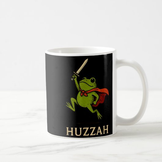 Mug Huzzah Frog Knight Funny Sword Meme Quote (Droite)